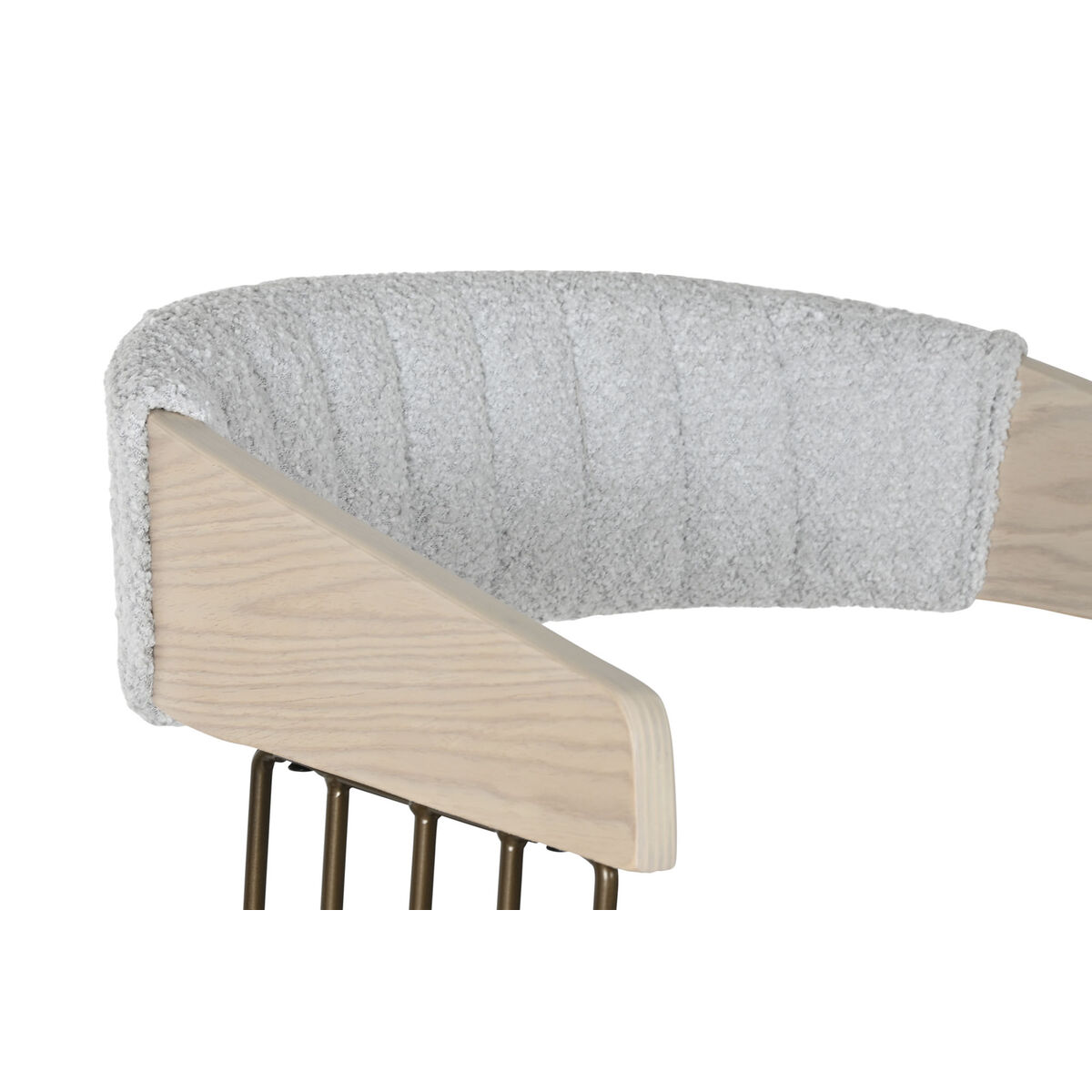 Sedia Da Sala Da Pranzo Home Esprit Grigio Poliestere Legno 51 X 55 X 91 cm - Image 5