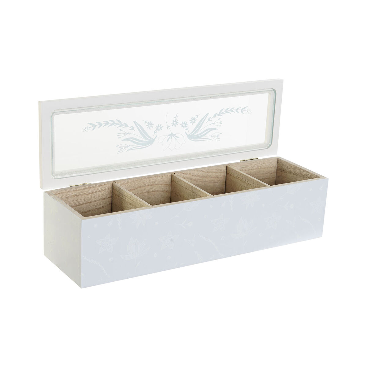 Scatola Per Infusioni Dkd Home Decor Azzurro Verde Lilla Cristallo Legno Mdf (3 Unità) - Image 3