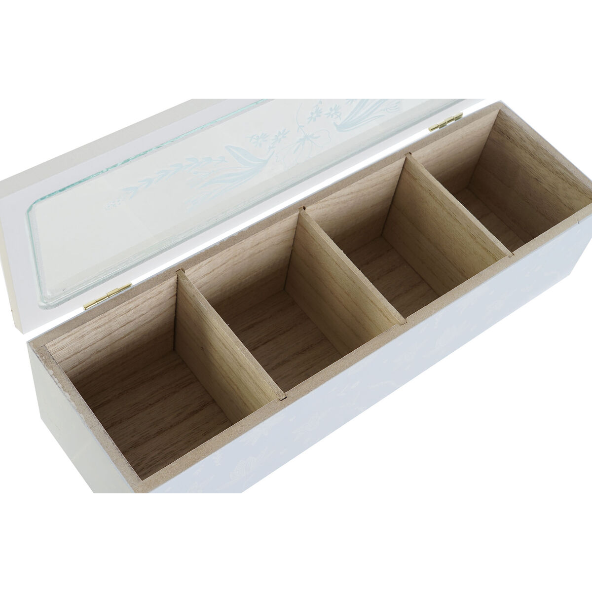 Scatola Per Infusioni Dkd Home Decor Azzurro Verde Lilla Cristallo Legno Mdf (3 Unità) - Image 4