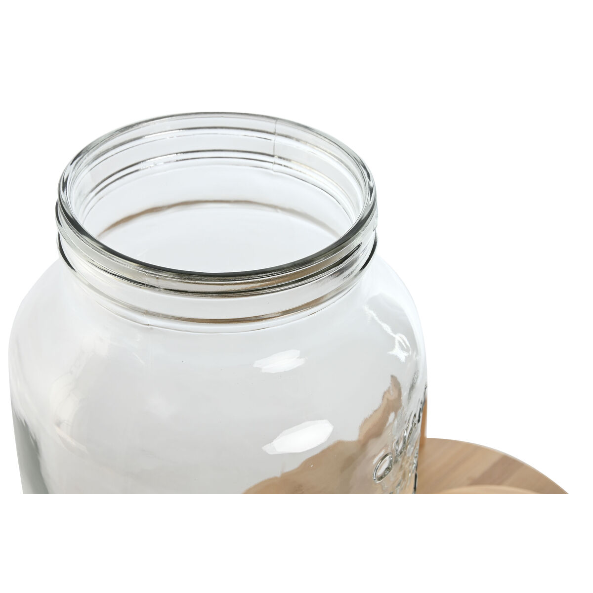 Dispenser Di Bevande Home Esprit Silicone Bambù Cristallo Plastica 5,5 L 37 X 25 X 46 cm - Image 5