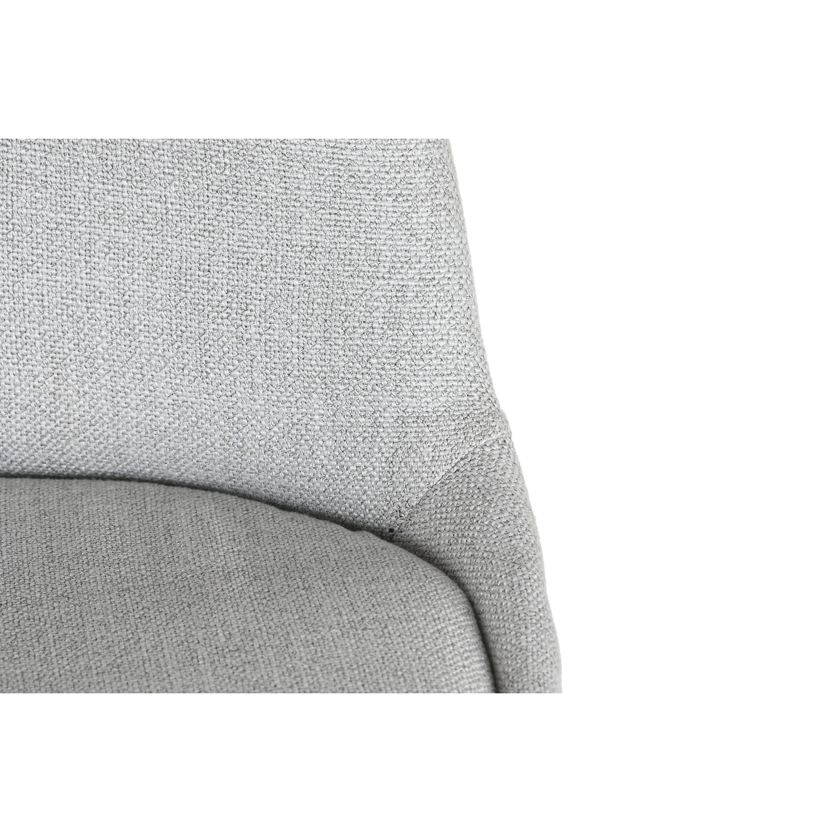 Sedia Da Sala Da Pranzo Dkd Home Decor Poliestere Grigio Chiaro Rovere (48 X 44 X 84 Cm) - Image 4