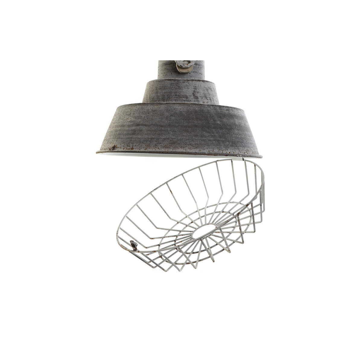 Lampadario Home Esprit Grigio Legno Metallo Ferro 25 W 39 X 39 X 45 cm - Image 3
