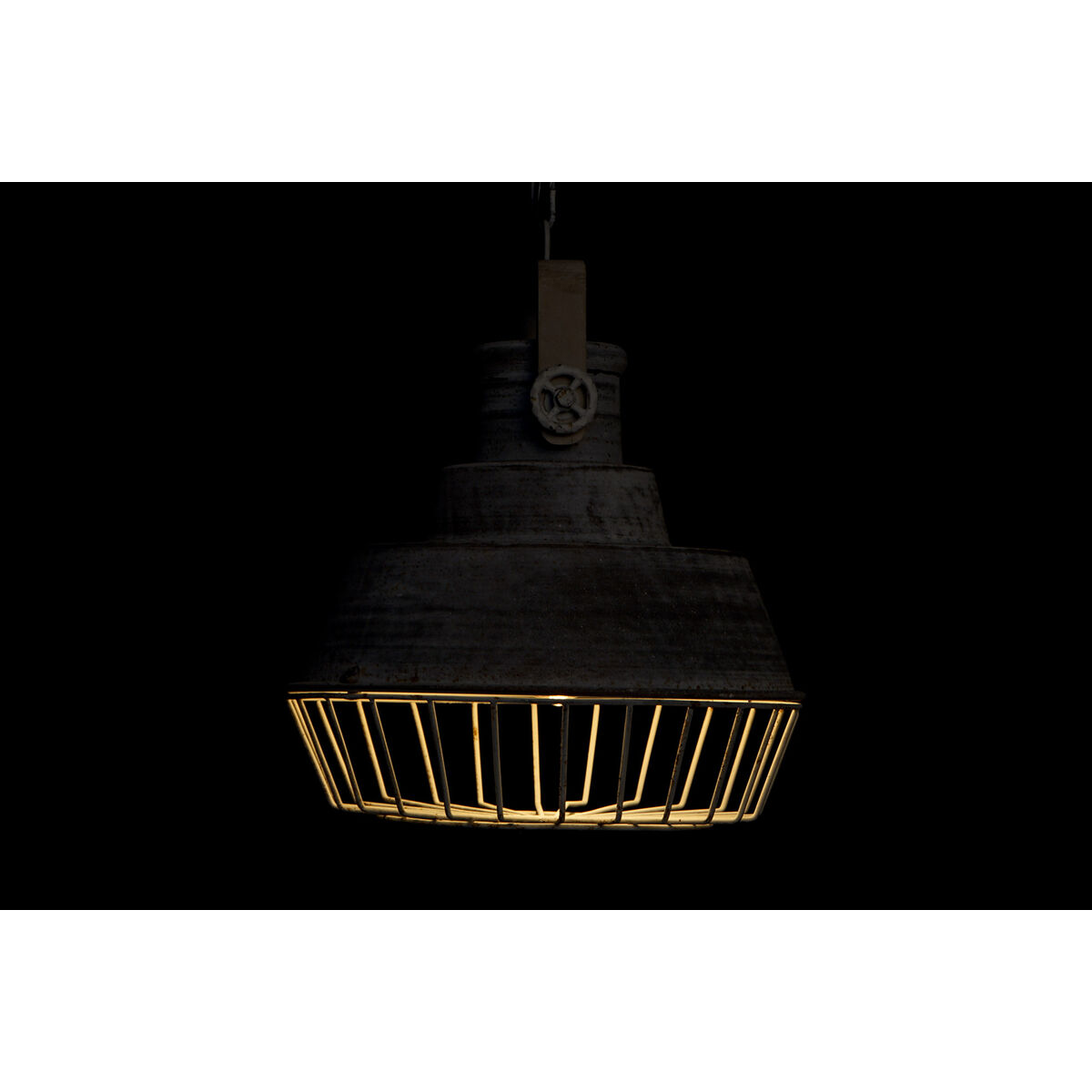 Lampadario Home Esprit Grigio Legno Metallo Ferro 25 W 39 X 39 X 45 cm - Image 5