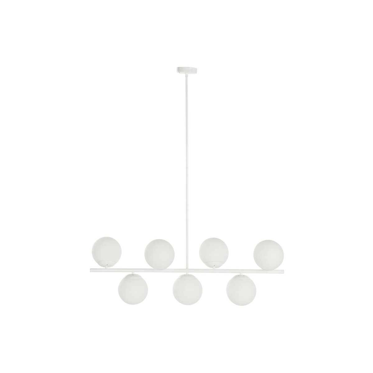Lampadario Dkd Home Decor 98 X 45 X 30 Cm Cristallo Metallo Bianco 50 W