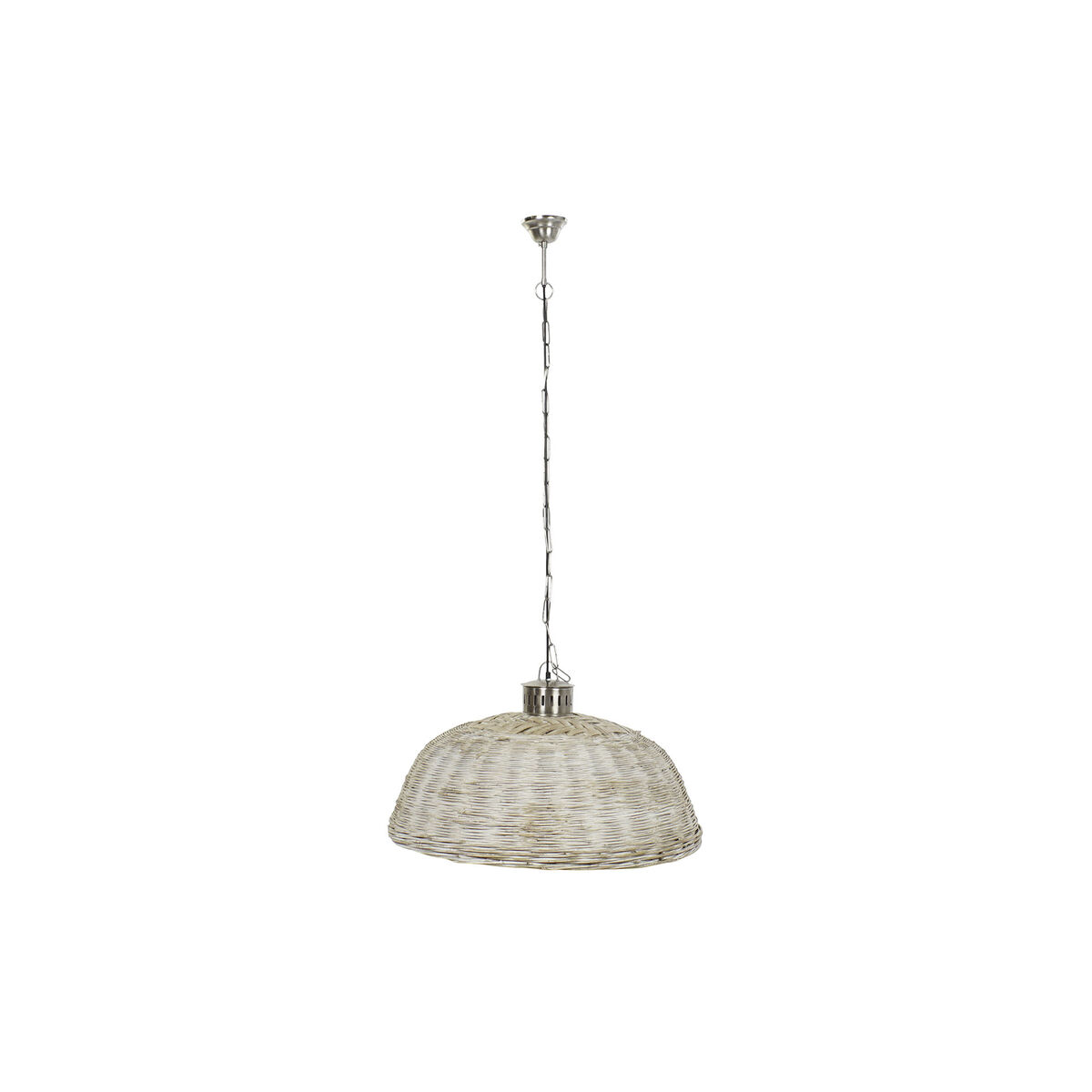 Lampadario Dkd Home Decor Argentato Naturale Metallo 50 W 80 X 80 X 47 cm