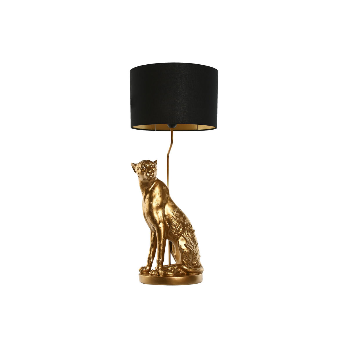 Lampada Da Tavolo Home Esprit Nero Dorato 33 X 33 X 78,5 cm