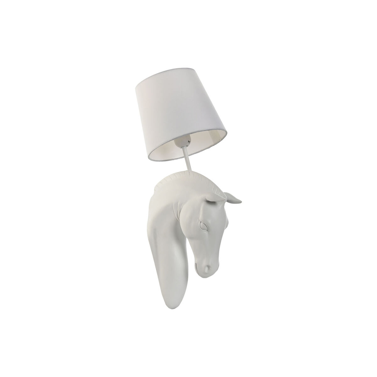 Lampada Da Parete Home Esprit Bianco 50 W Moderno Cavallo Finitura Invecchiata 220 V 18 X 21,5 X 50,5 cm