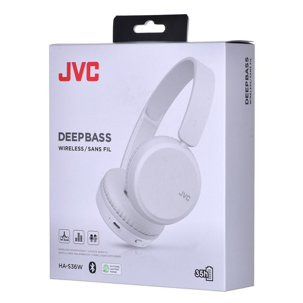 Auricolari Senza Fili Jvc HaS-36wwu Bluetooth Bluetooth 5.2 Bianco Nero
