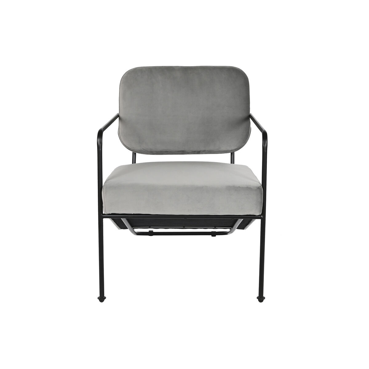 Poltrona Dkd Home Decor Grigio Metallo 62 X 76 X 76 Cm 55 X 71 X 72 cm - Image 4
