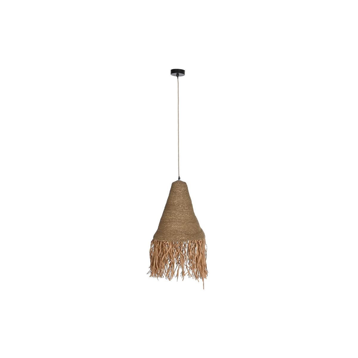 Lampadario Dkd Home Decor Naturale Ferro 50 W Iuta (44 X 44 X 67 Cm)