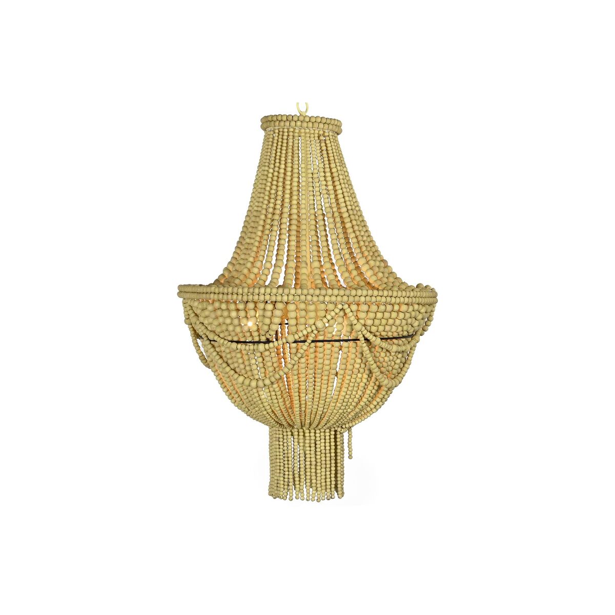 Lampadario Dkd Home Decor Giallo Marrone Metallo Legno Mdf 40 W 50 X 50 X 73 cm