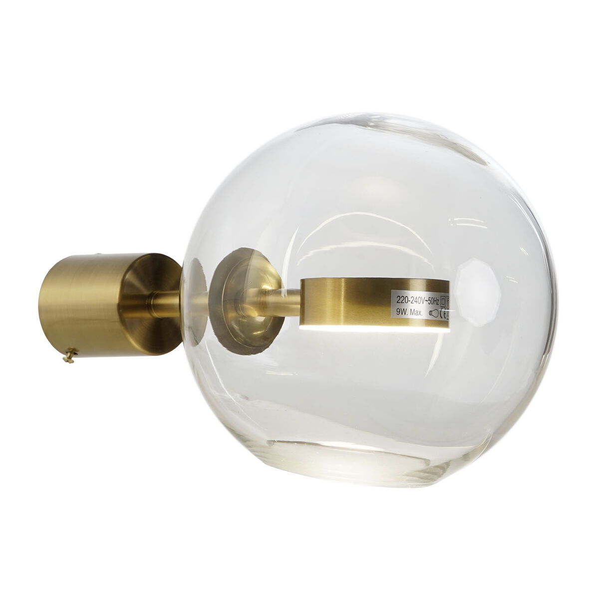 Lampada Da Parete Dkd Home Decor Cristallo Dorato Metallo Moderno 20 X 25 X 20 cm