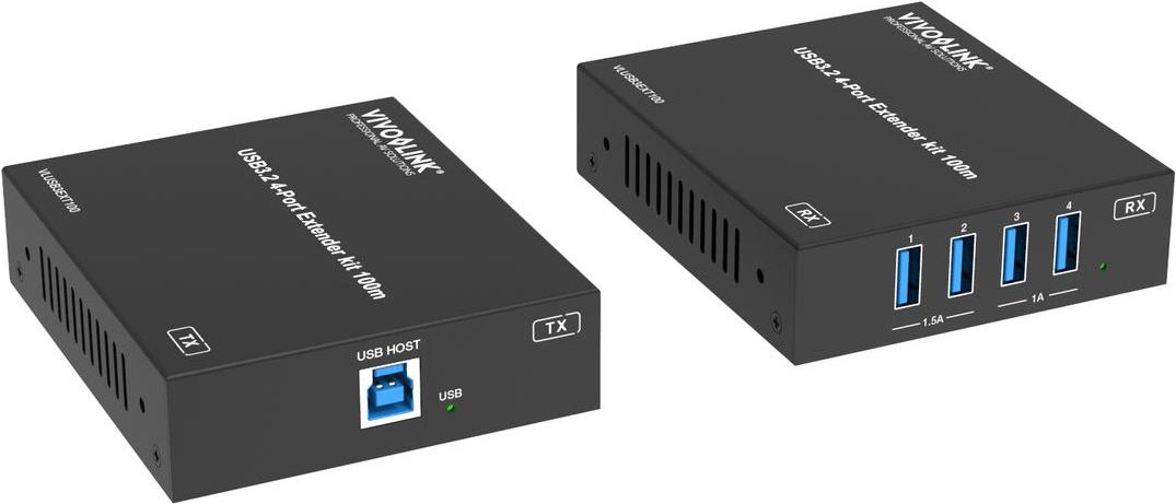 Vivolink Usb3.2 5gbit/s 4-Port Extender Kit 100m - 5 Gbps - 4-Port (vlusb3ext100)