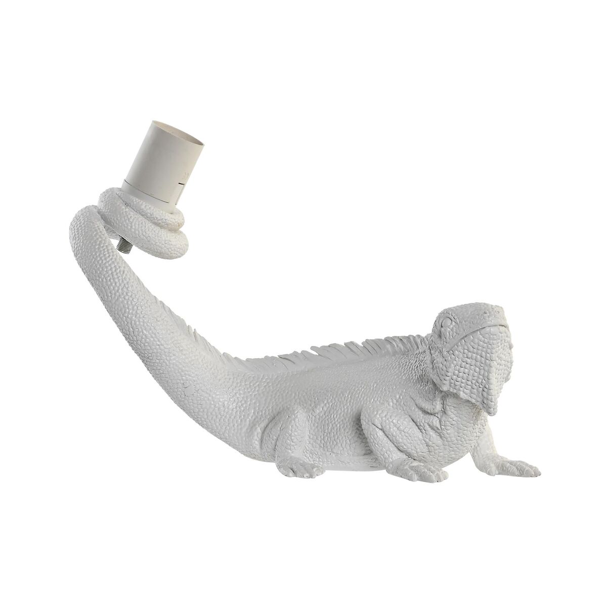 Lampada Da Parete Dkd Home Decor Bianco 50 W Moderno Iguana Lucertola 220 V 14 X 22 X 31 Cm 31 X 14 X 22 cm