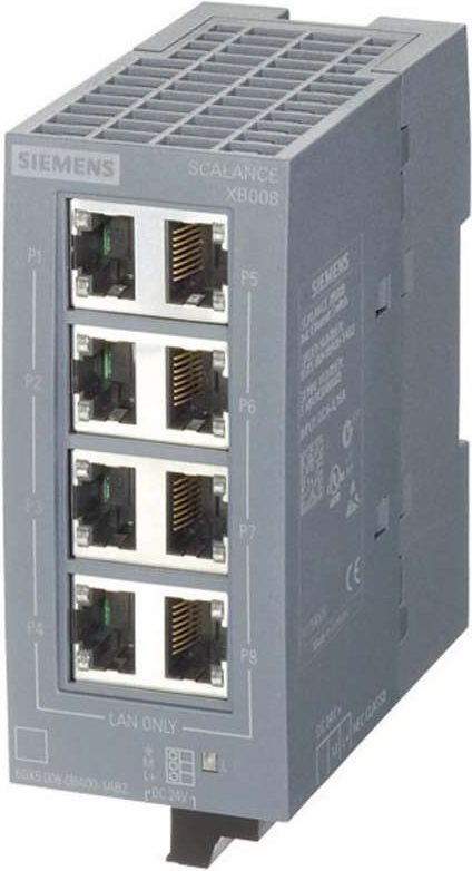 Siemens Industrieswitch Unmanaged Scalance Xb008 Anzahl Ethernet Ports 8 LaN-Übertragungsrate 100 Mbit/s Betriebsspannu (6gk5008-0ba00-1ab2)