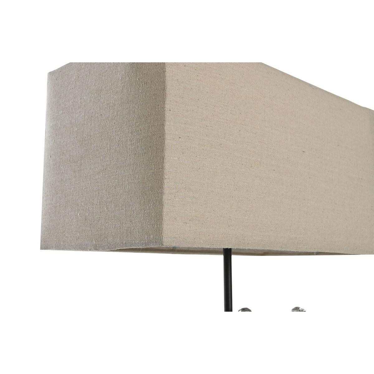 Lampada Da Tavolo Dkd Home Decor 36 X 21,5 X 43 Cm Argentato Beige Metallo Resina 220 V 50 W - Image 3