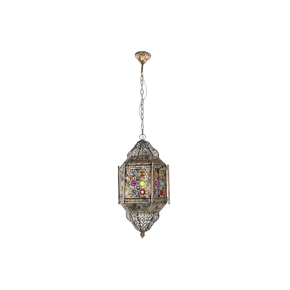 Lampadario Home Esprit Multicolore Dorato Metallo 50 W 29 X 26 X 105 cm