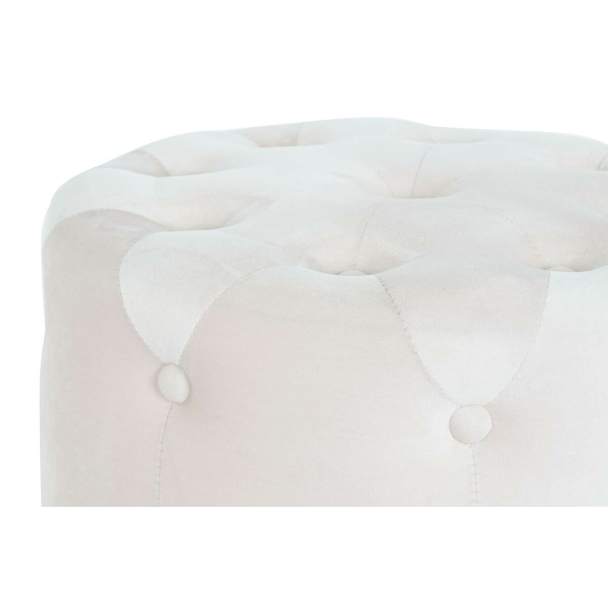 Poggiapiedi Dkd Home Decor Rosa Dorato Legno Mdf Velluto 60 X 60 X 54 Cm (3 Unità) - Image 3