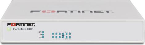 Fortinet Fortigate 80f - 10 Gbit/s - 6500 Gbit/s - 1400 Mbit/s - 3,23 µs - 256-Bit Aes - Https - Ipsec - ShA-256 - Ssl/tls - Fortios (fG-80F-BdL-950-