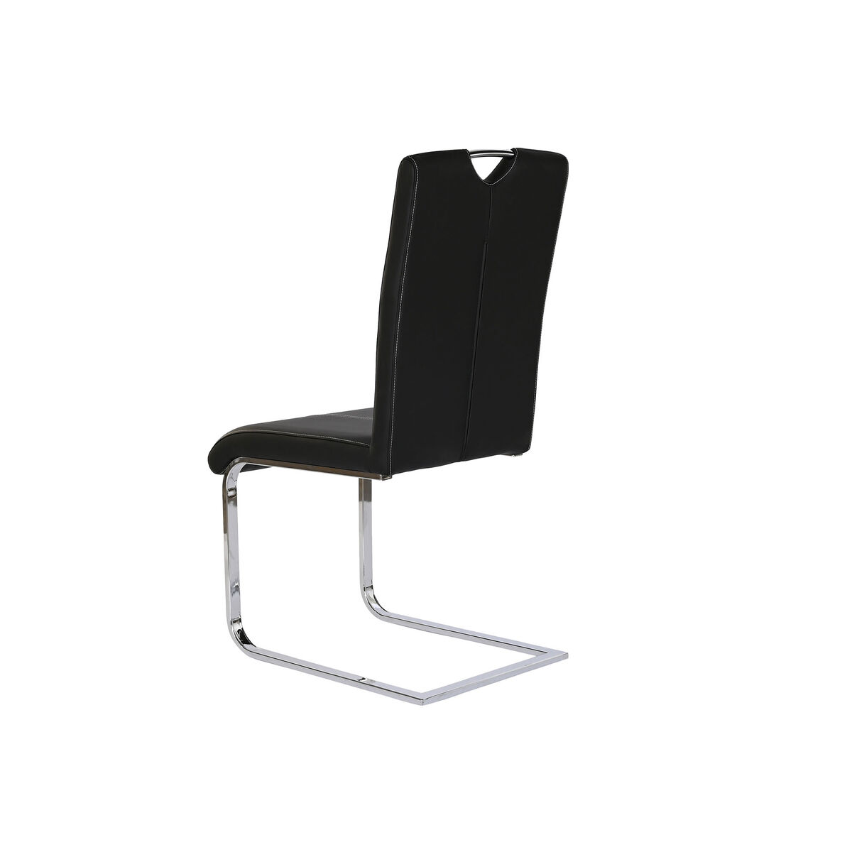 Sedia Da Sala Da Pranzo Dkd Home Decor Nero Metallo Poliuretano (59 X 45 X 102 Cm) - Image 3