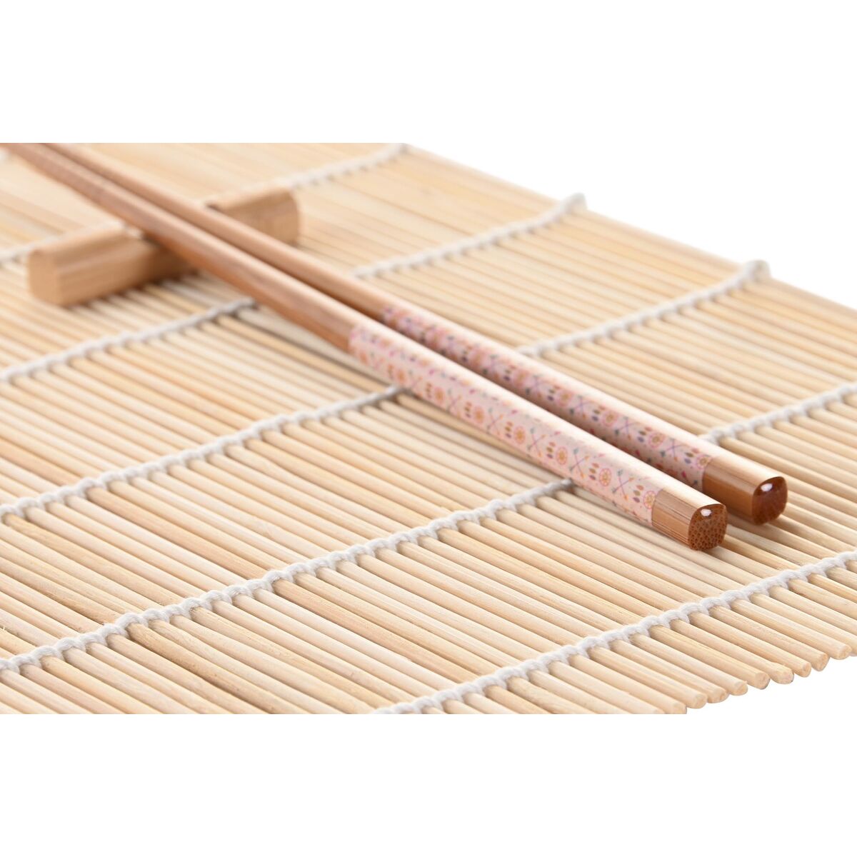 Set Per Sushi Dkd Home Decor 14,5 X 14,5 X 31 Cm Fucsia Mandala Gres Orientale (16 Pezzi) - Image 3