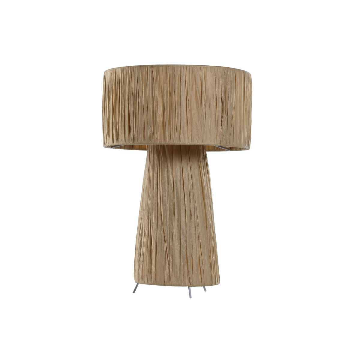 Lampada Da Tavolo Home Esprit Marrone Metallo Rafia 50 W 220 V 27 X 27 X 40 cm