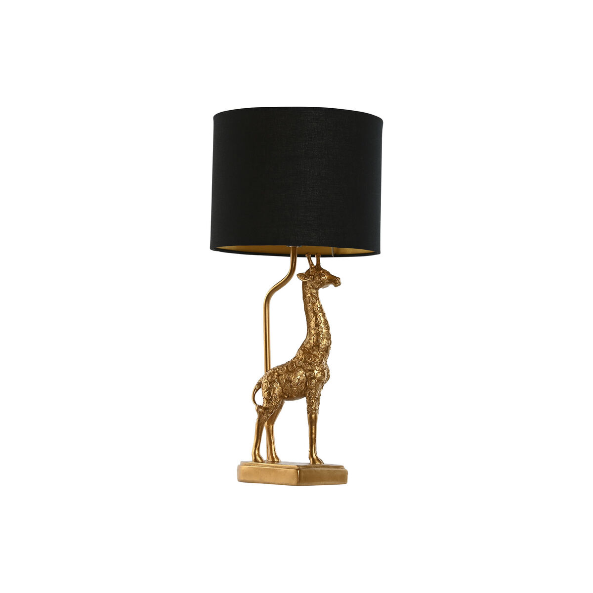 Lampada Da Tavolo Home Esprit Nero Dorato 20 X 20 X 53 cm