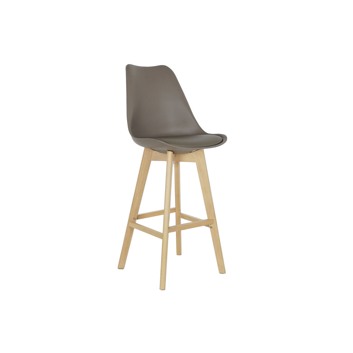 Sgabello Dkd Home Decor 48,5 X 55 X 109 Cm Grigio Faggio