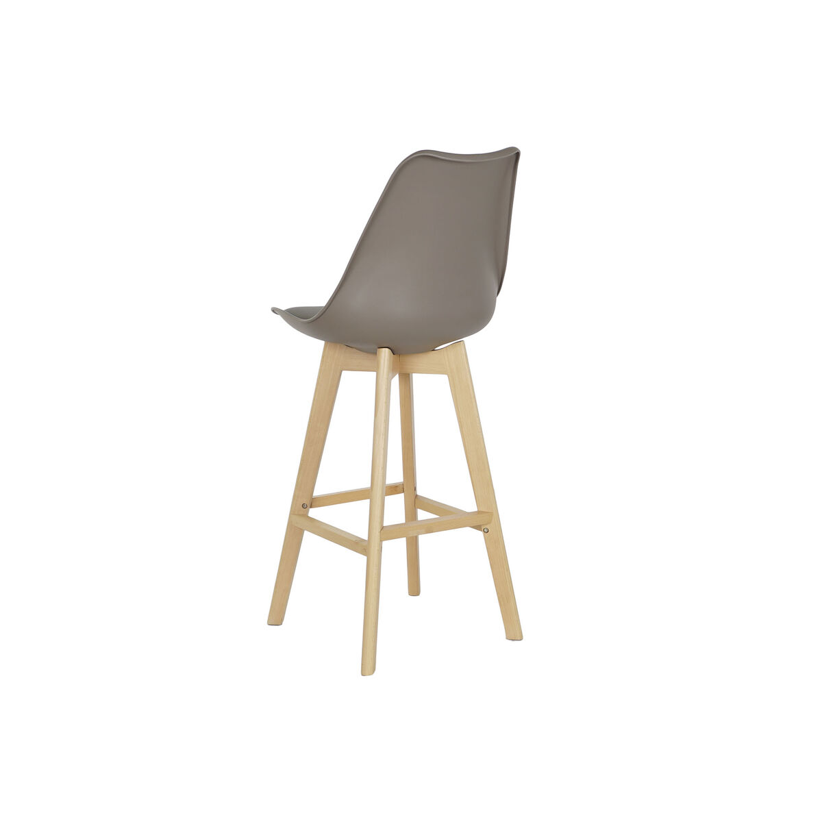 Sgabello Dkd Home Decor 48,5 X 55 X 109 Cm Grigio Faggio - Image 3