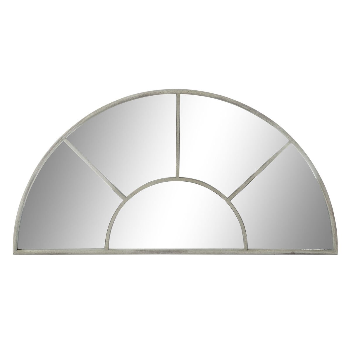 Specchio Da Parete Dkd Home Decor Bianco Grigio Vintage Finestra 122 X 2,5 X 62 cm