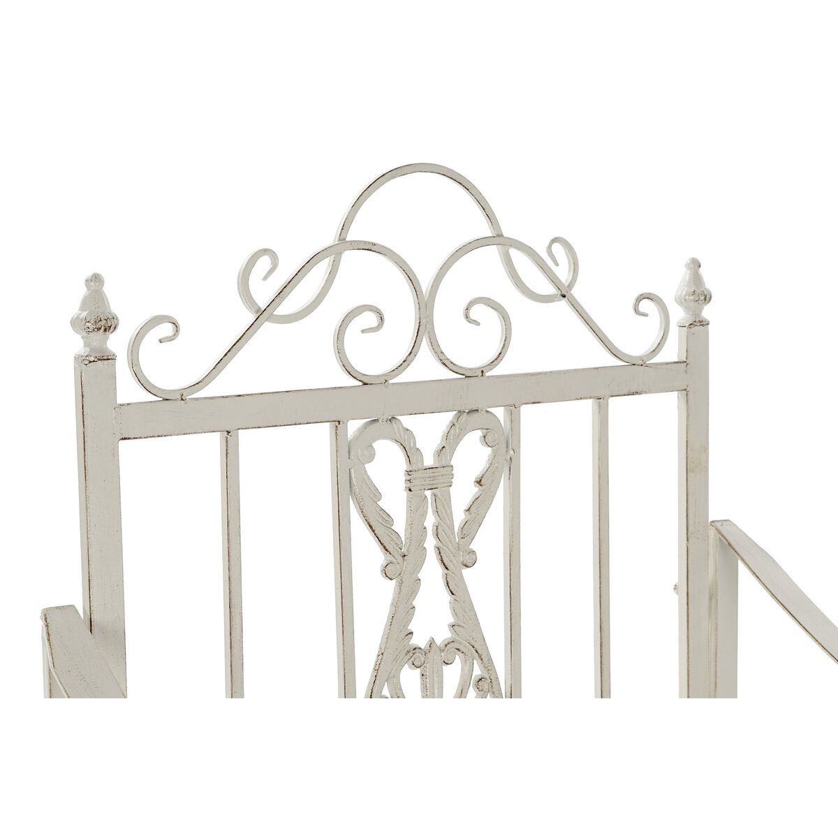 Sedia A Dondolo Dkd Home Decor Metallo Alluminio Bianco (63 X 89 X 92 Cm) - Image 3