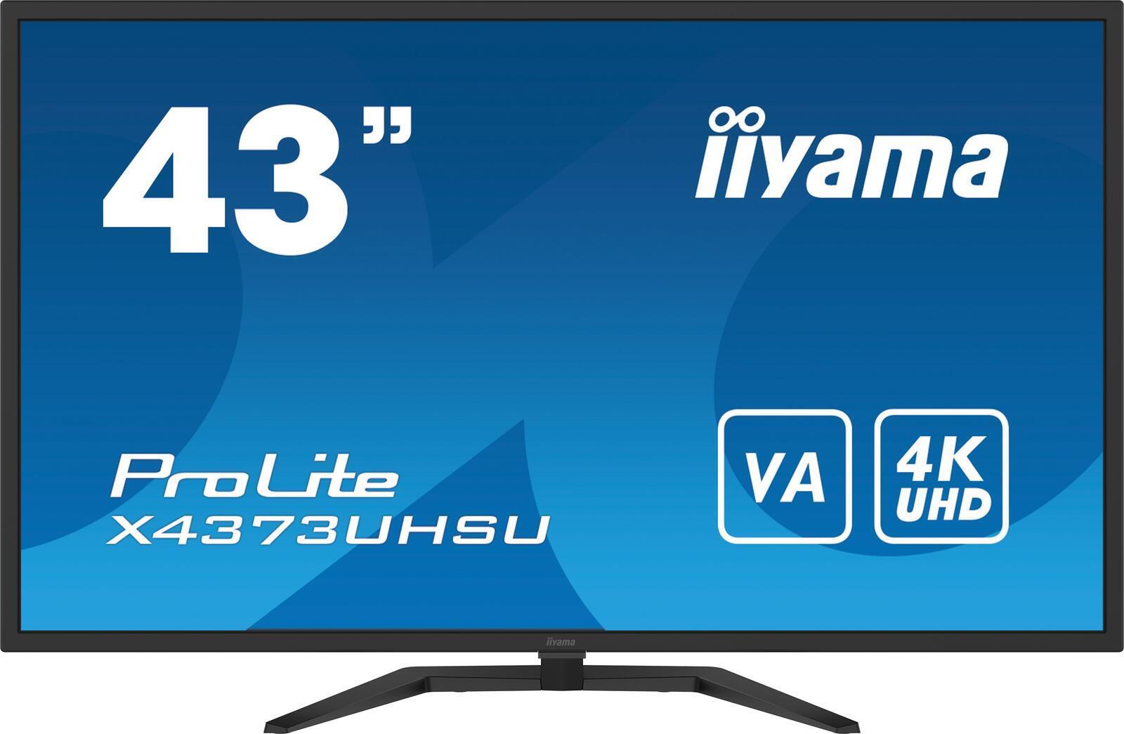 Iiyama Prolite X4373uhsU-B1 Computerbildschirm 108 Cm (42.5" ) 3840 X 2160 Pixel 4k Ultra Hd Schwarz (x4373uhsU-B1)