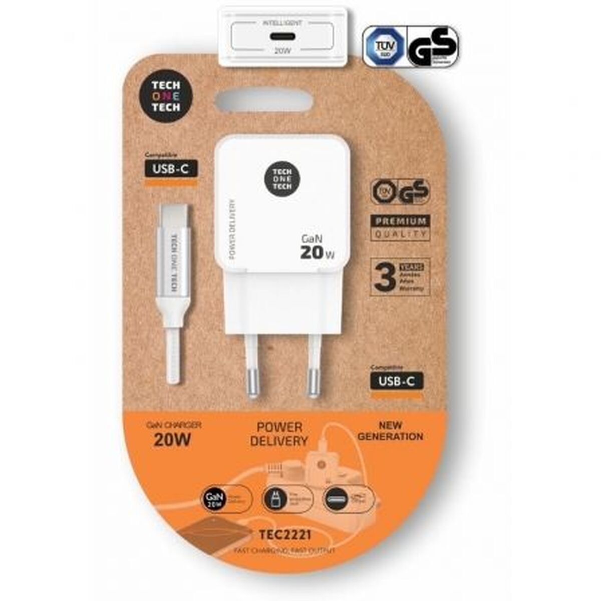 Caricabatterie Da Parete Tech One Tech Tec2221