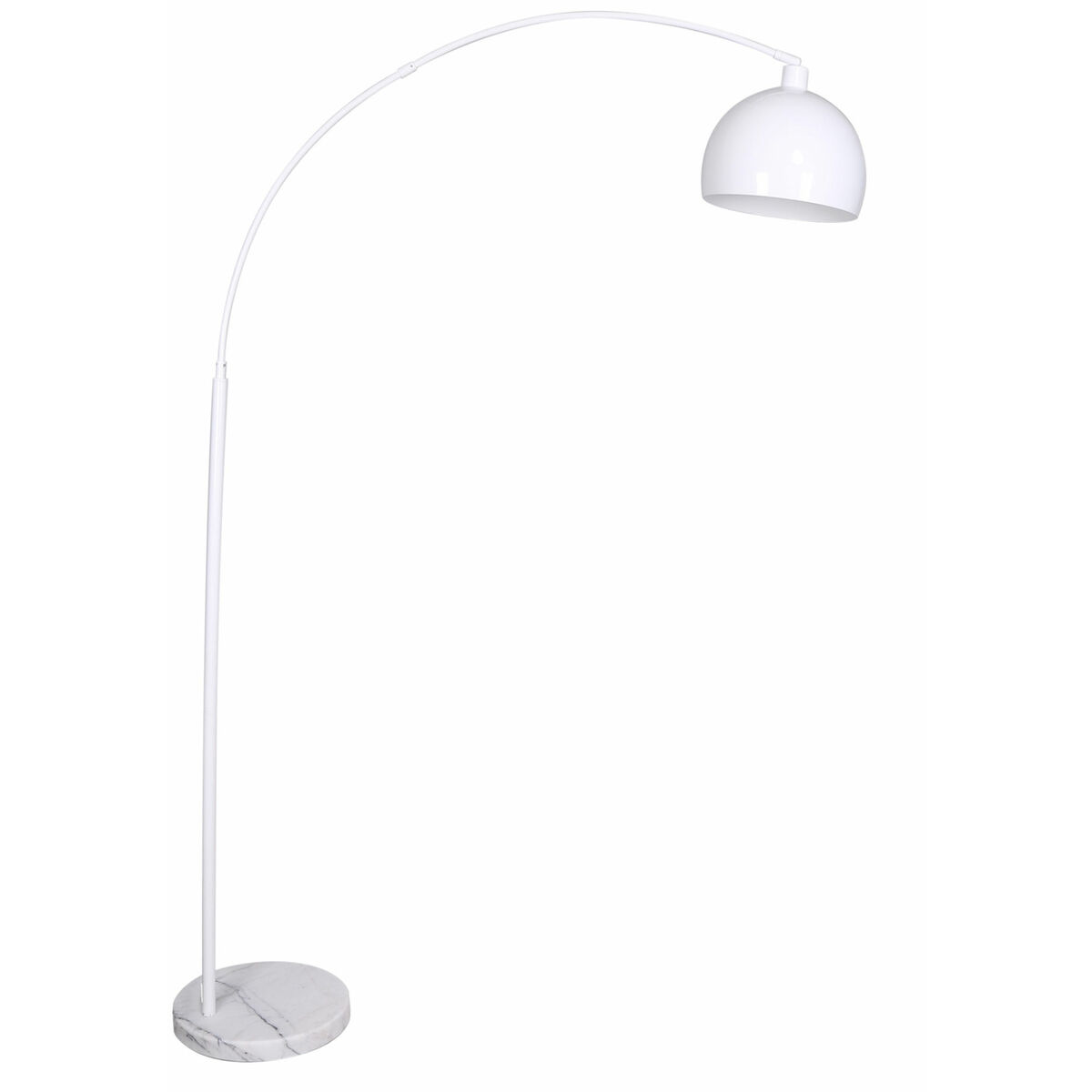 Lampada Da Terra Dkd Home Decor 36 X 110 X 195 Cm Metallo Bianco Marmo 220 V 50 W 60 W