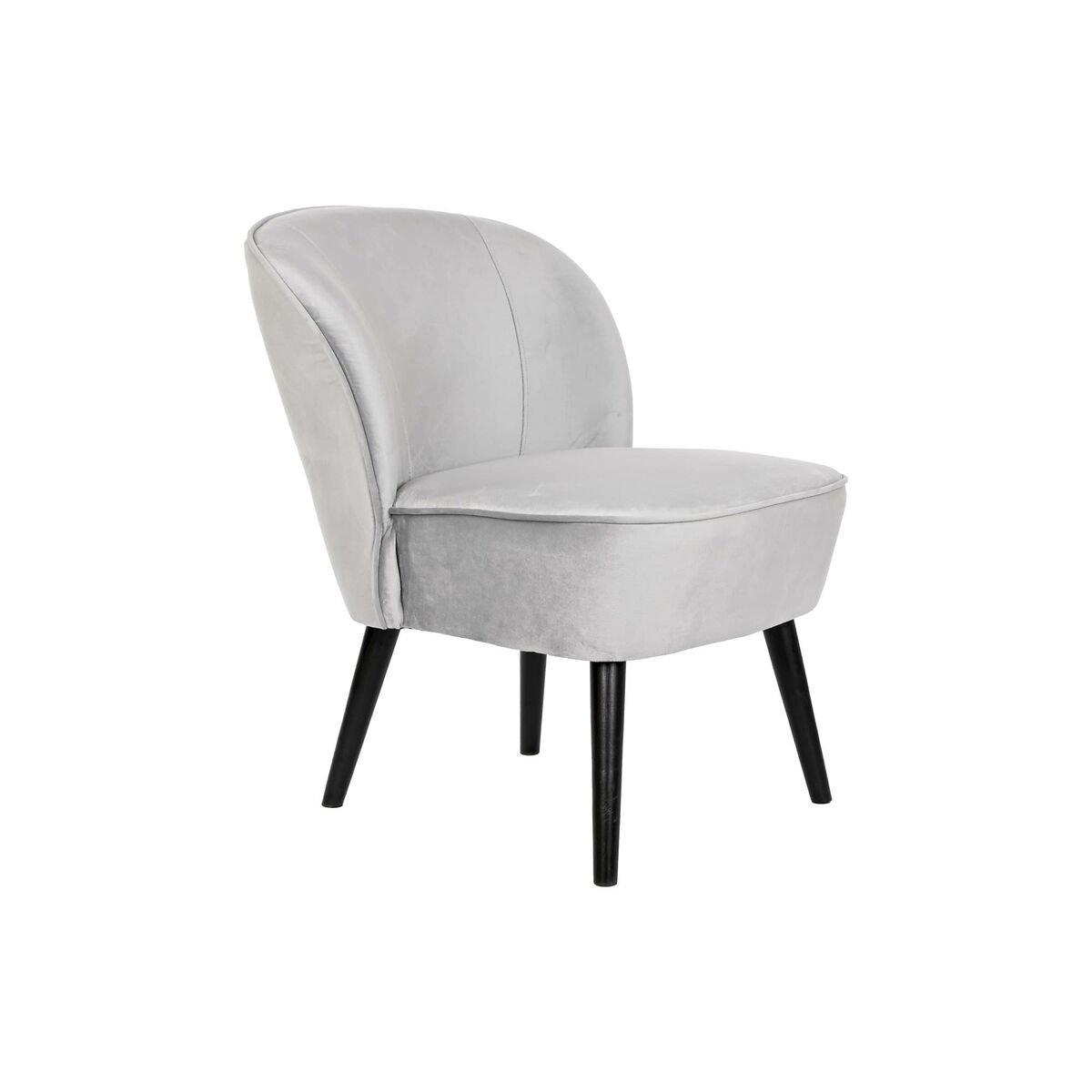 Poltrona Dkd Home Decor Nero Grigio Legno 59 X 66 X 76 cm