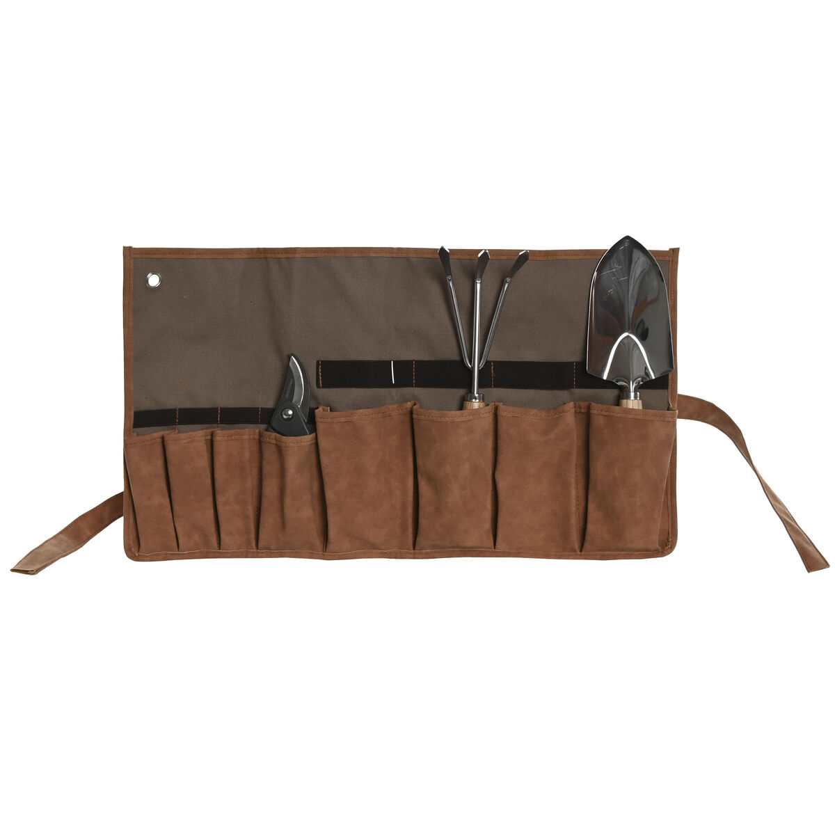 Contenitore Degli Attrezzi Home Esprit Marrone 54 X 29 X 6 cm
