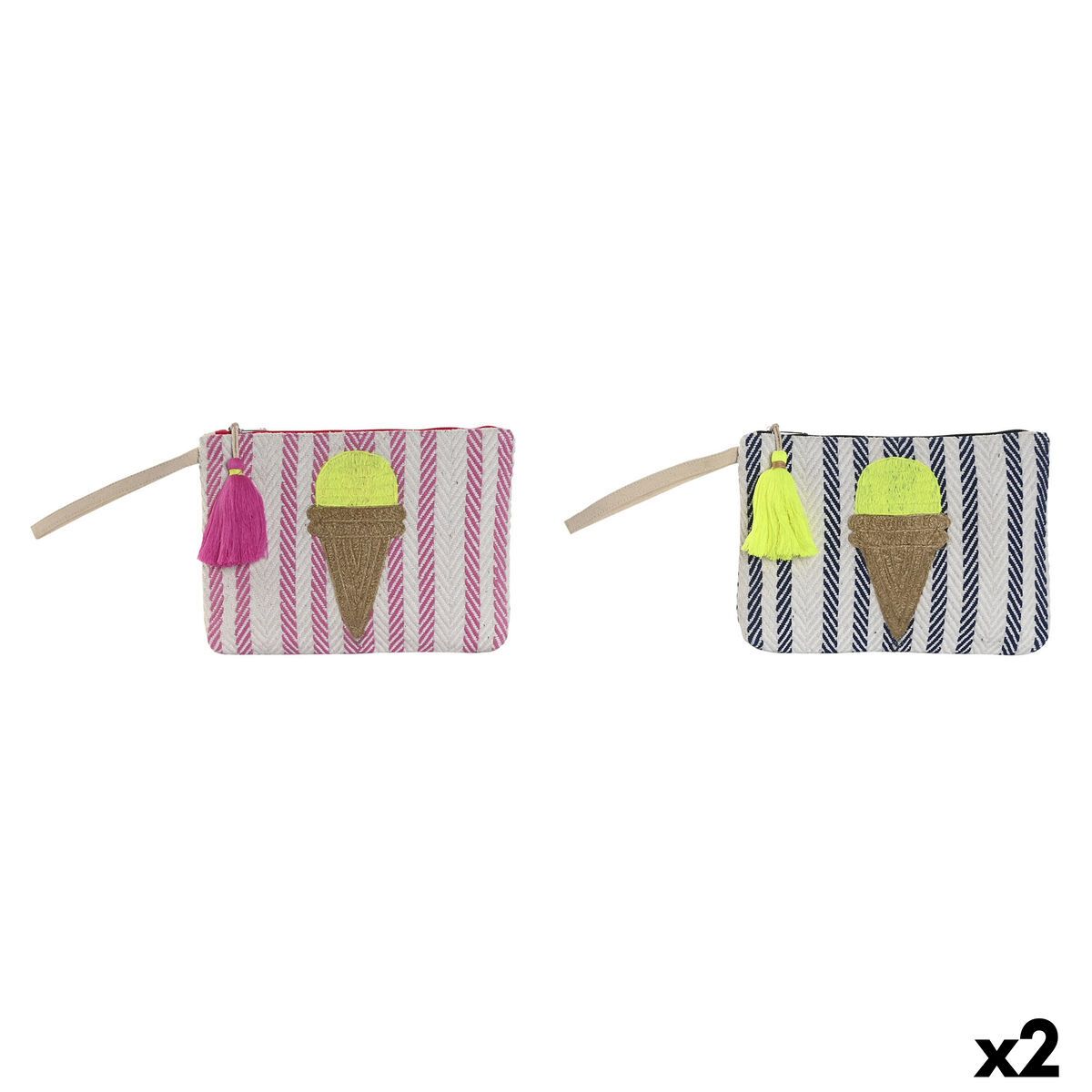 Necessaire Home Esprit Azzurro Multicolore Rosa (2 Unità)