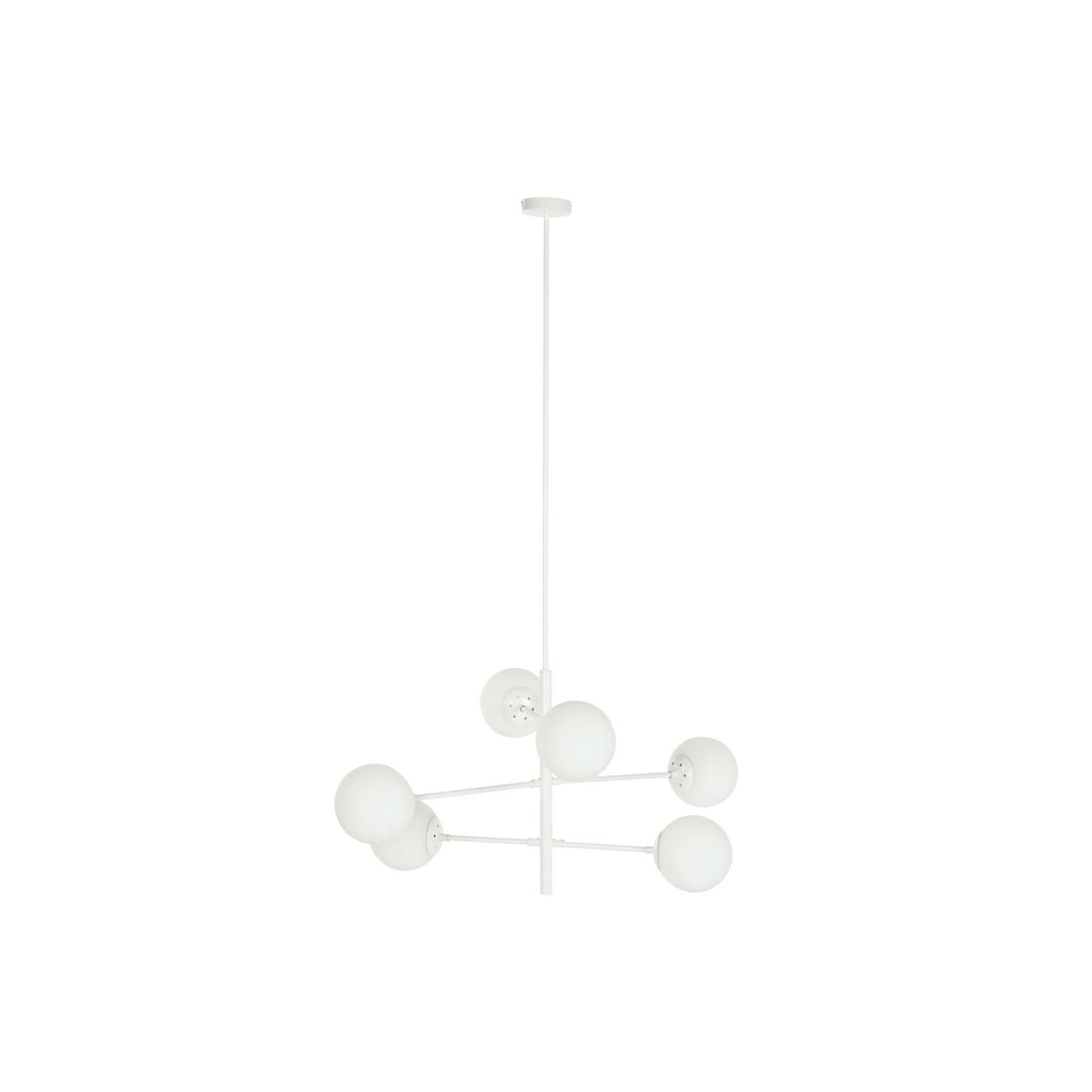 Lampadario Dkd Home Decor 96 X 73 X 50 Cm Cristallo Metallo Bianco 50 W