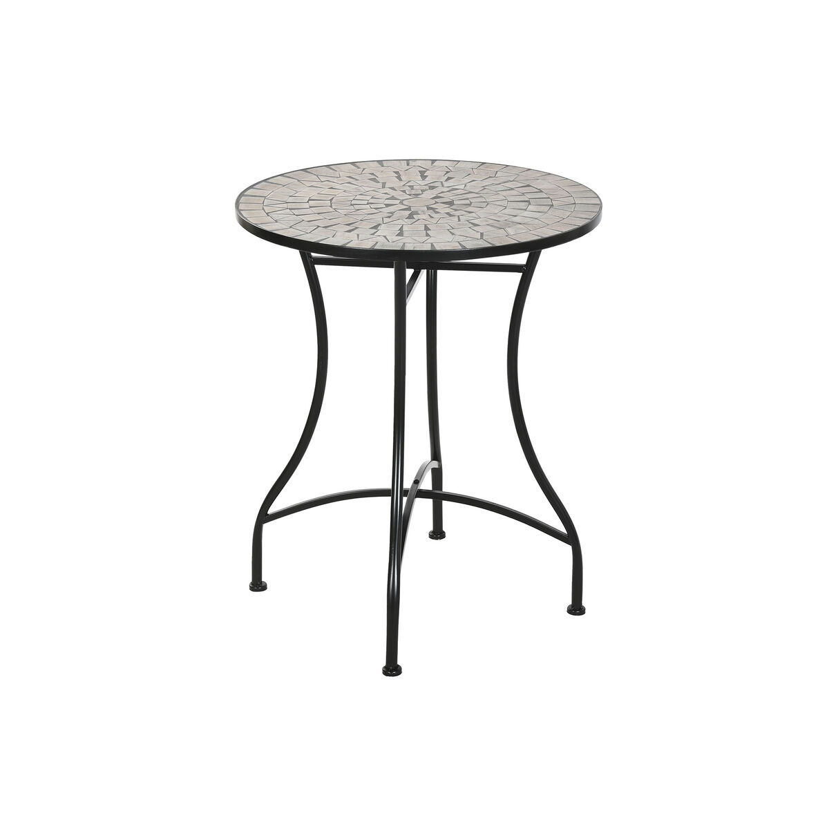 Tavolo Aggiuntivo Home Esprit Nero Multicolore 60 X 60 X 72 cm