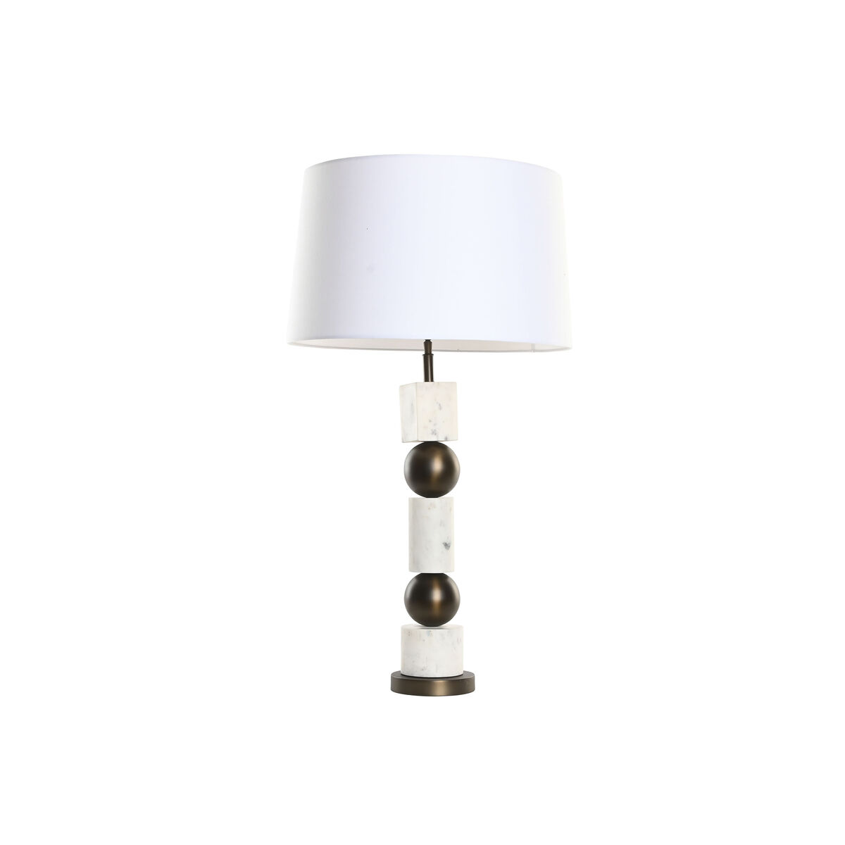 Lampada Da Tavolo Home Esprit Bianco Bronce 50 W 220 V