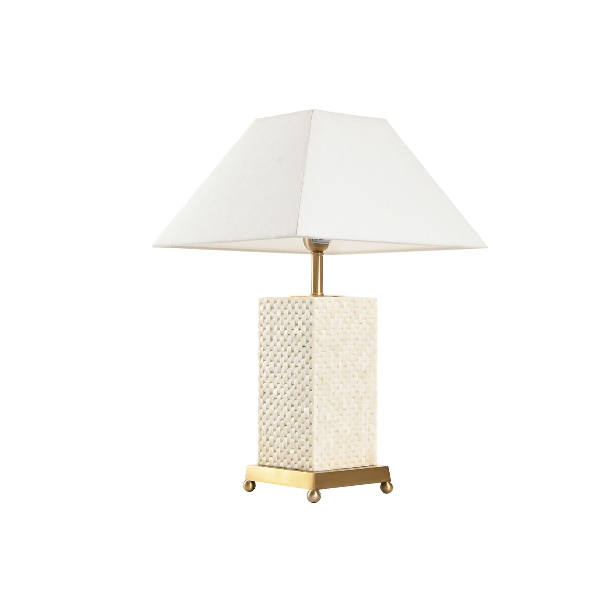 Lampada Da Tavolo Home Esprit Bianco Beige Dorato 50 W 220 V