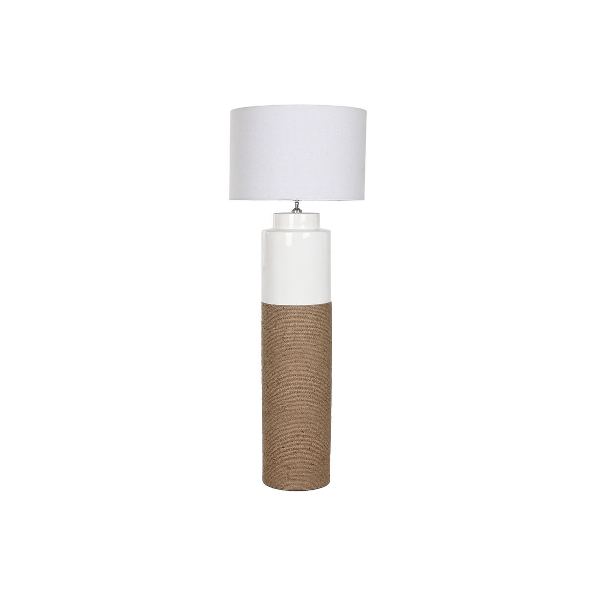 Lampada Da Terra Home Esprit Bianco Marrone 220 V 50 X 50 X 139,5 cm