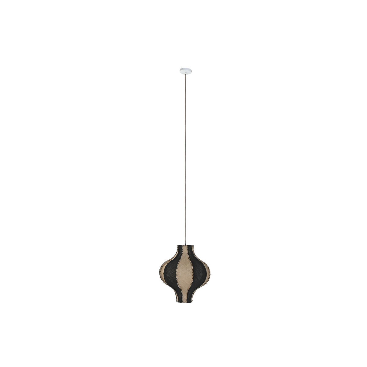 Lampadario Home Esprit Bicolore Juta Corda Ferro 25 W 50 X 50 X 54 cm