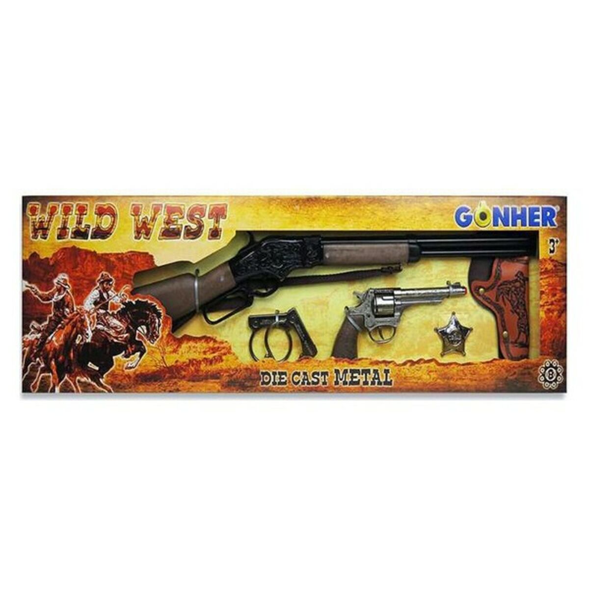 Set Pistole Del West Gonher 498/0 77 X 23 X 5 Cm (77 X 23 X 5 Cm)