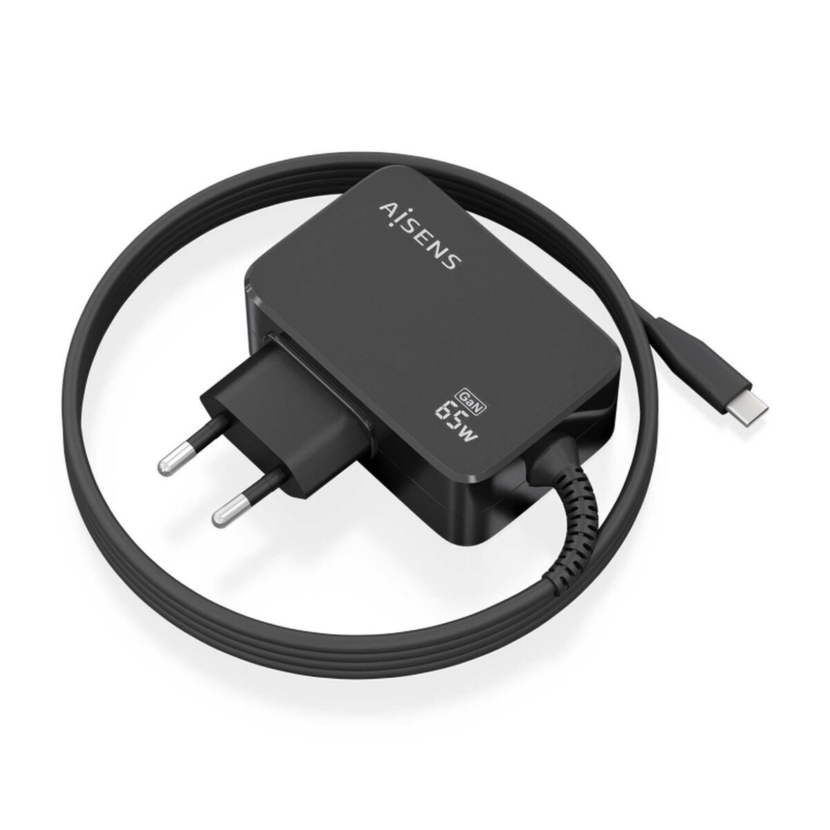 Caricabatterie Da Parete Aisens AscH-1pd65wl033-Bk Nero Multicolore 65 W