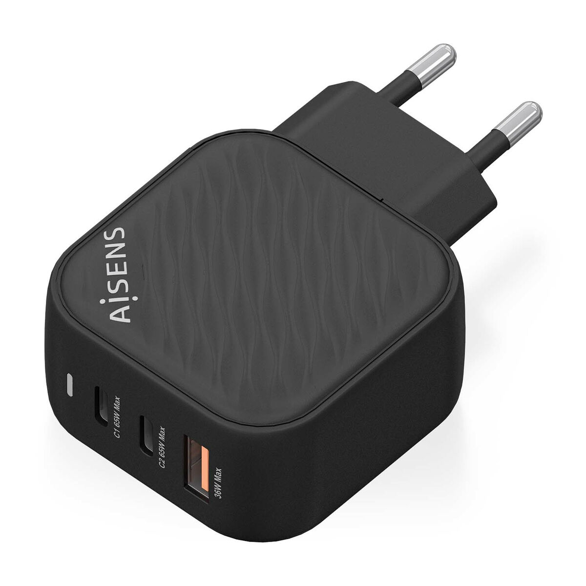 Caricabatterie Da Parete Aisens AscH-65w3p027-Bk Nero Multicolore 65 W