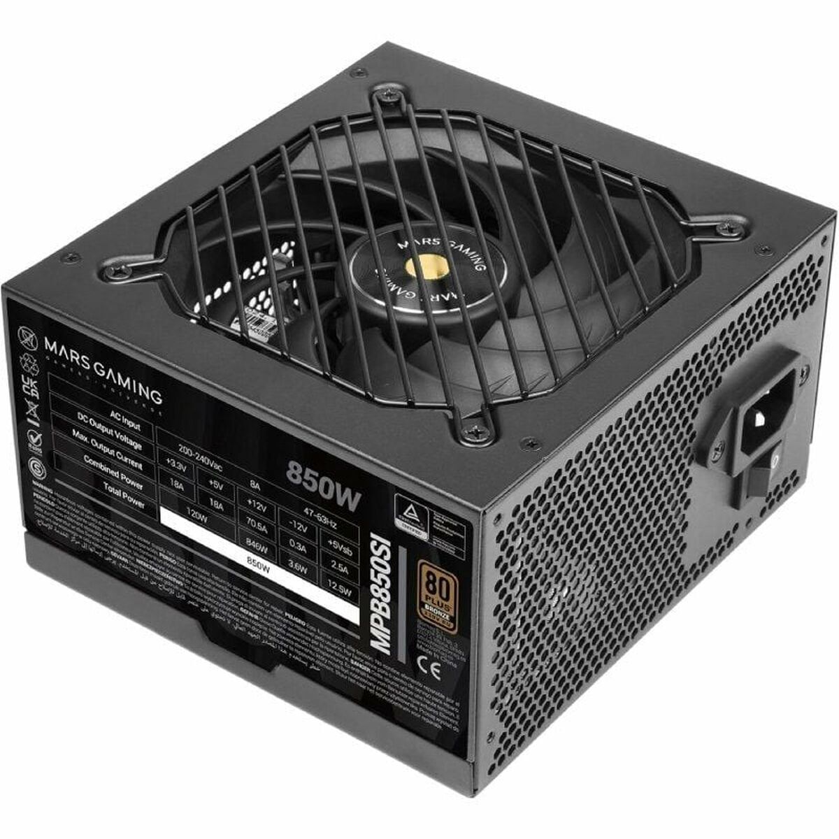 Fonte Di Alimentazione Mars Gaming Psu 850w Atx 850 W 80 Plus Bronze
