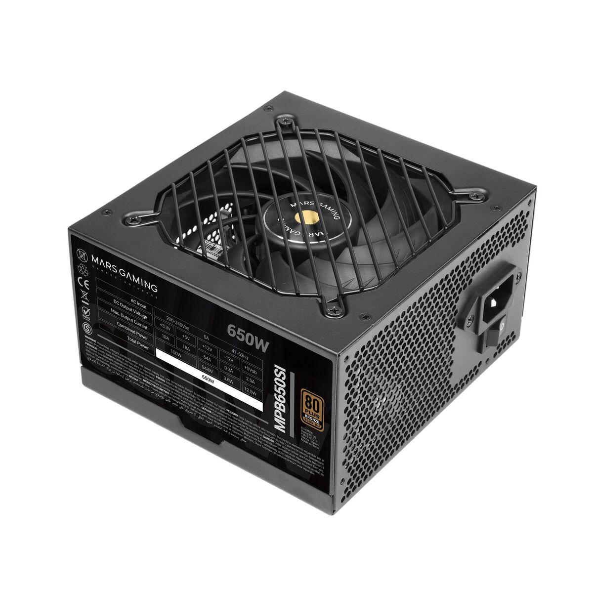Fonte Di Alimentazione Mars Gaming TacmarS-Mpb650si 650 W 80 Plus Bronze - Image 5