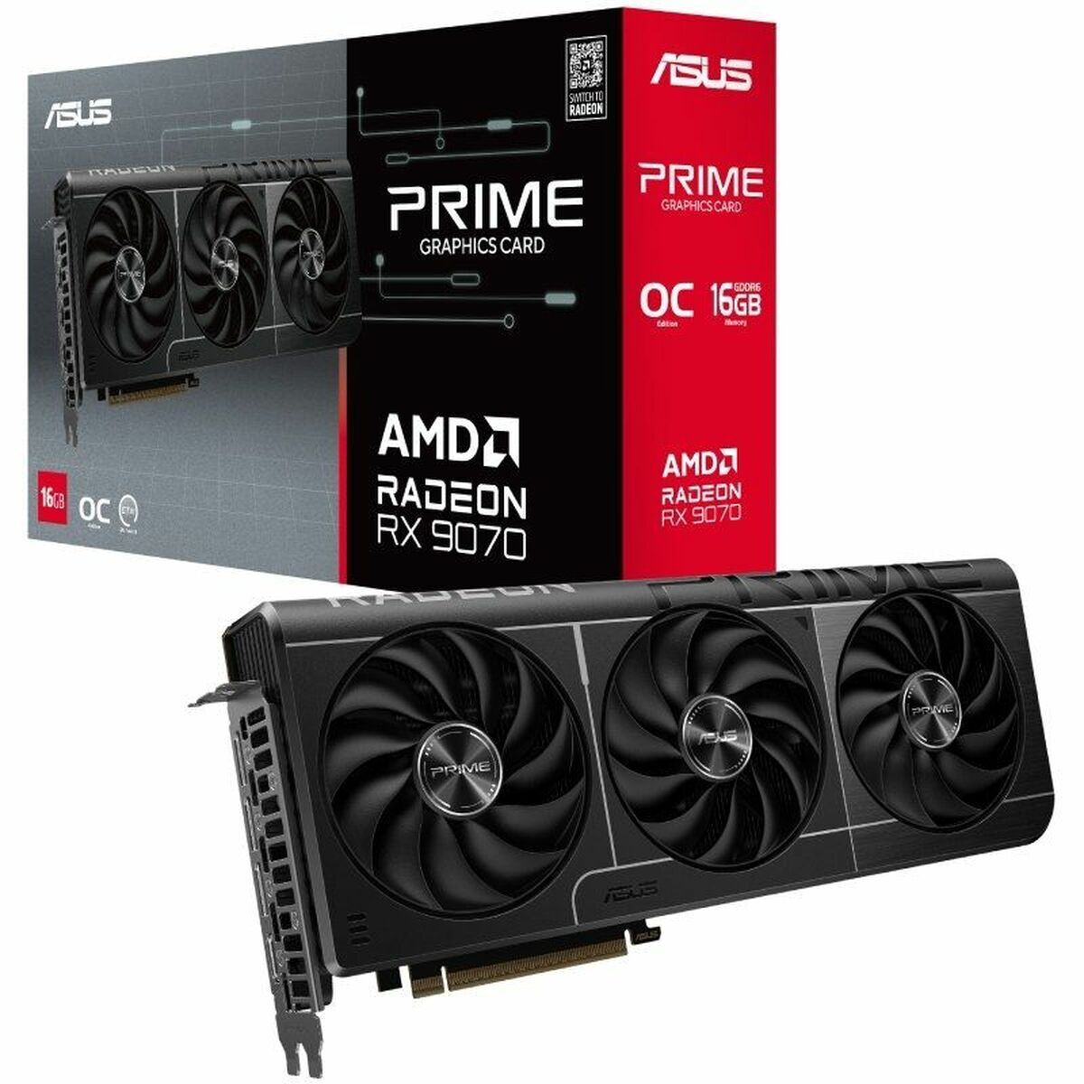 Scheda Grafica Asus Prime -Rx9070-O16g 16 Gb Gddr6