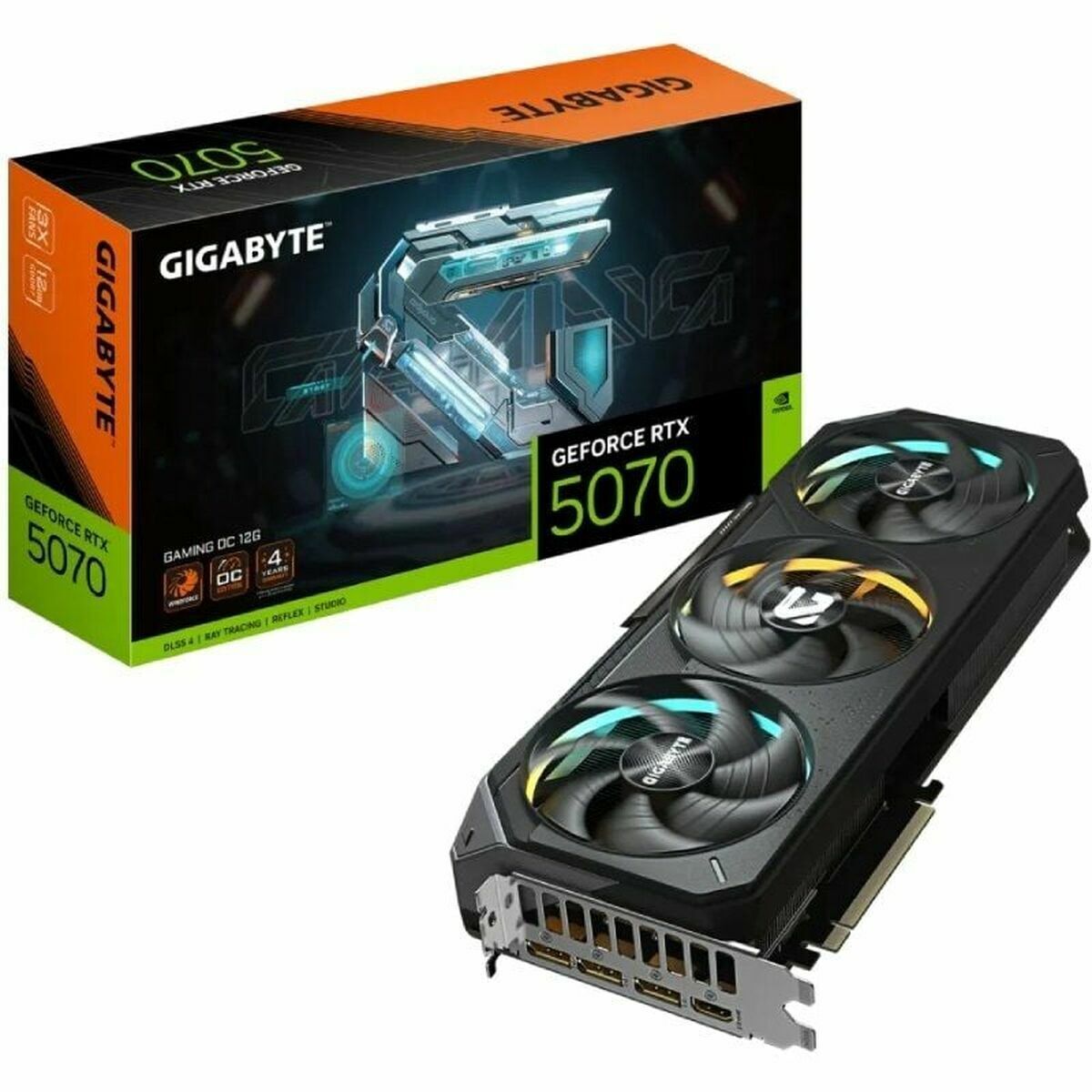 Scheda Grafica Gigabyte GV-N5070gaming OC-12gd Nvidia Geforce Rtx 5070 12 Gb Gddr6 Gddr7